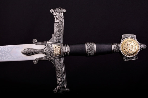 Espada Hebrea Rey Salomon Negra Judios Hebreos David Israel