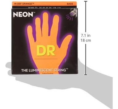 Dr Strings Hi-def Neon Bass Guitar Strings (nob6-30)
