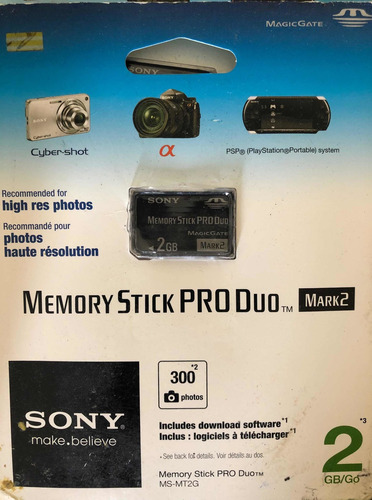 Cartão De Memória Sony Pro Duo De 2 Gb