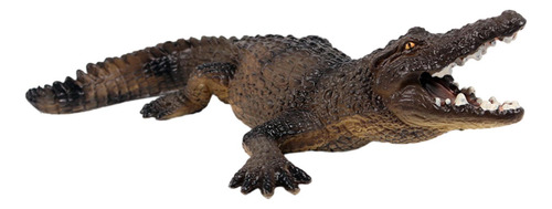 3 Simulación De Figuras De Animales De Cocodrilo, Marrón