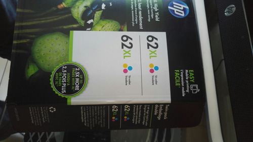 Tinta Hp 62xl Negro Paquete Con 2 Cartuchos