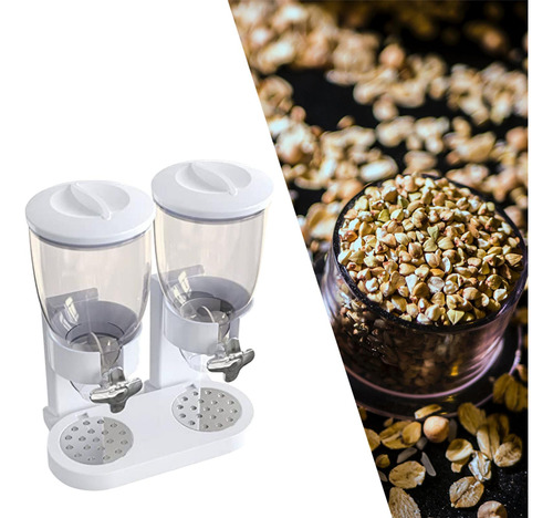 Organizador De Contenedores De Doble Taza Blanca