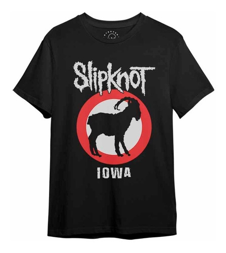 Polera Slipknot Iowa Negra Knotfest