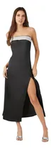 Comprar Vestido De Fiesta Forever 21 De Saten Plata Largo Importado