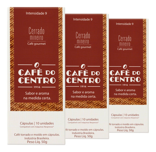 30 Cápsulas Para Nespresso®, Café Do Centro, Cerrado Mineiro