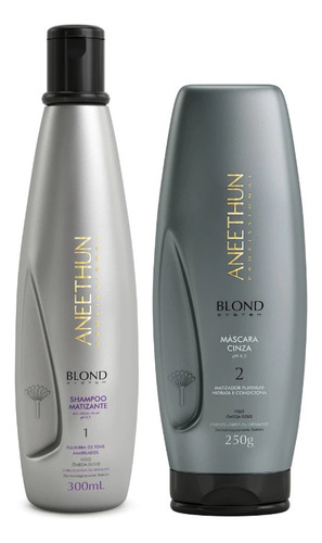 Kit Completo Aneethun Blond System 3 Produtos HipoalergĂȘnico