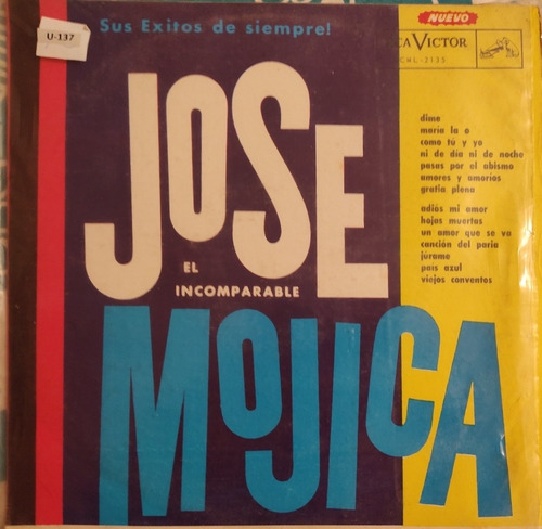 Vinilo Lp De Jose Mojica - El Incomparable (xx184-xx900
