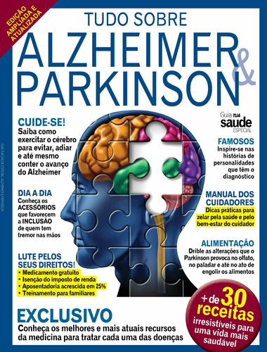 Guia tua saúde - Especial - Alzheimer & Parkinson - Vol. 1, de On Line a. Editora IBC - Instituto Brasileiro de Cultura Ltda, capa mole em português, 2018