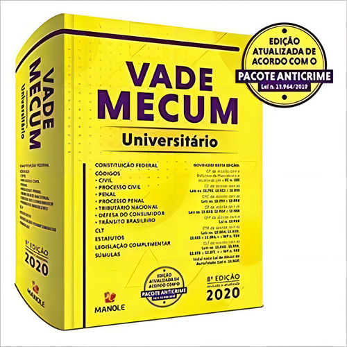Livro Vade Mecum Universitário, 8ª Ed 2020