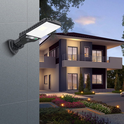 Cagogo Luz Calle Solar Ip65 Impermeable Para Exterior Ciudad