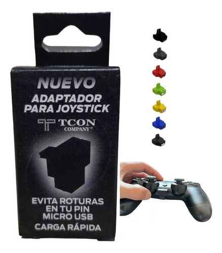 Adaptador Tcon Joystick Ps4 Microusb A Ext Solucion Pin Carg