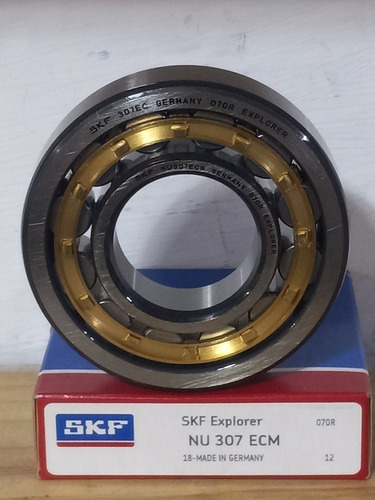 Rodamiento Nu307ecm Jaula De Bronce Marca Skf