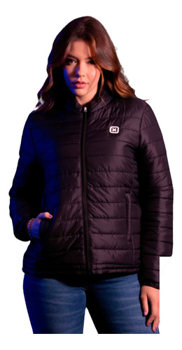 Jaqueta Feminina Txc Brand Puffer Preta 7226 Classic