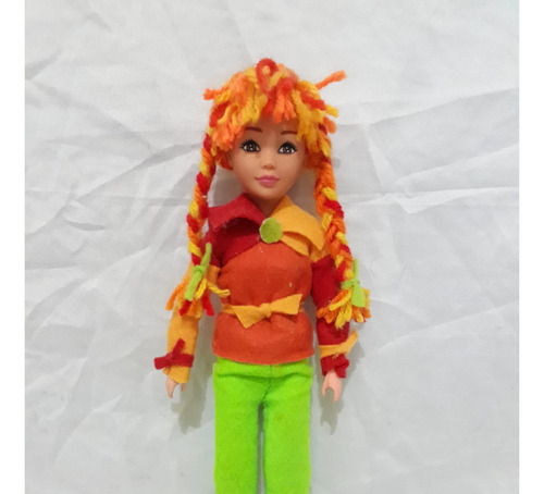Boneca Debora Antiga (customizada De Emília Do Sítio) (Usado)