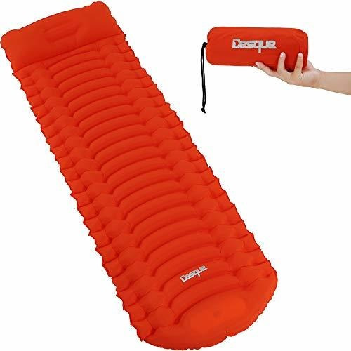 Colchoneta Inflable Ergonómica Para Dormir Desque, Cómoda Co