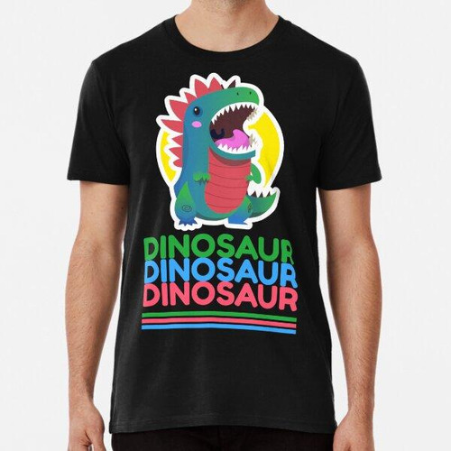 Remera ¡3 Veces Dinosaurio! Algodon Premium