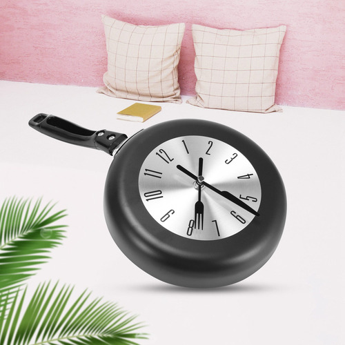 Reloj De Pared Colgante Con Diseño De Sartén De 8 Pulgadas,