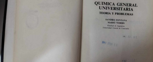 Química General Universitaria Teoría Problmas Fontana Norbis