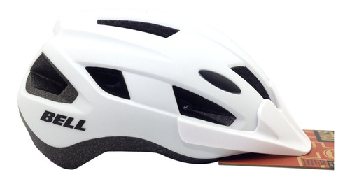 Casco Bicicleta Mtb Bell Strat Ciclismo In Mold Ergo Fit Color Blanco mate Talle Talle S/M 53-58cm