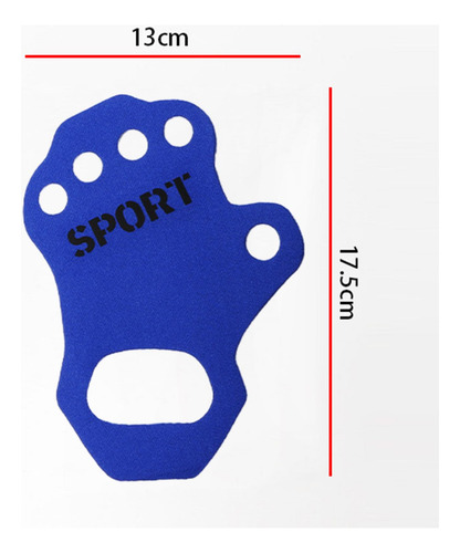 2 Guantes De Gimnasio Para Entrenamiento, Talla M Azul