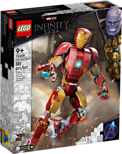 Lego Marvel 76206 Figura De Iron Man (381 Piezas)