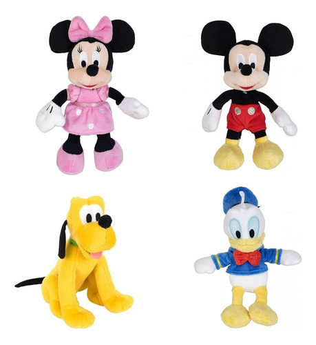 Simba Toys Disney Mickey Y Sus Amigos, Juego De 4 Peluches