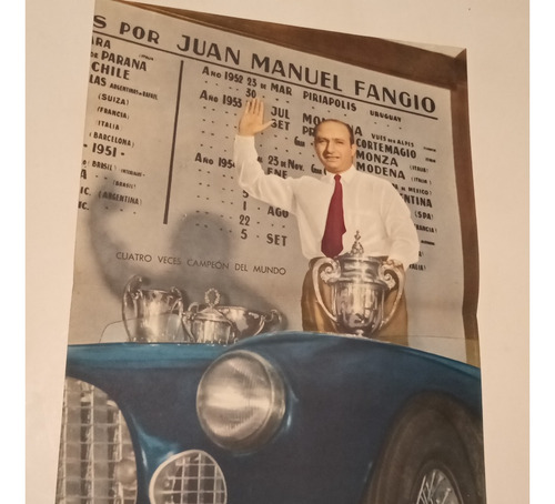 Juan Manuel Fangio.  (lamina El Grafico 1957)