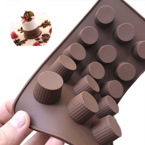 Molde Silicon Cilindro Canastita Rayado Chocolante Muse Mini