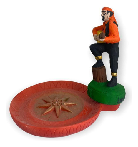 Quemador de incienso tipo plato gitano Umbanda Candomblé de 12 cm