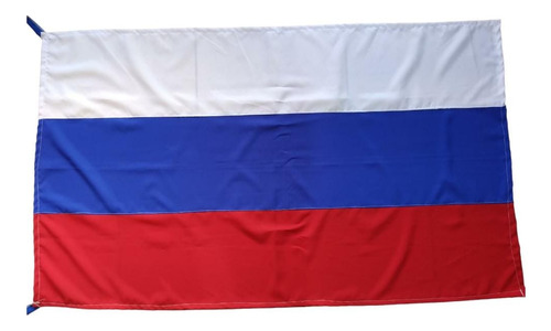Bandera De Rusia 140 X 80cm En Tela De Excelente Calidad 