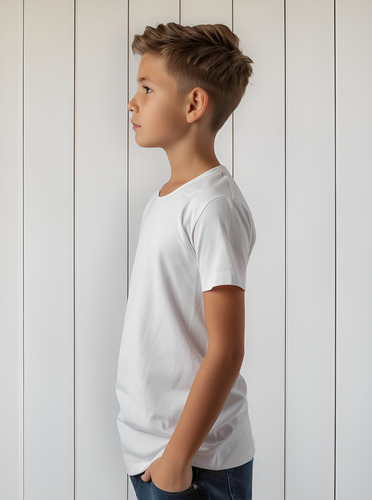 Camiseta Infantil Menino L1 Emoji Chateado
