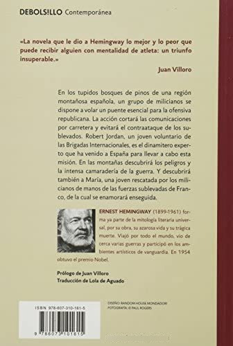 Imagen 2 de 3 de Libro Por Quién Doblan Campanas-ernest Hemingway