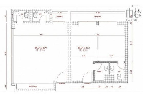 Imagem 11 de 15 de Conjunto Para Alugar, 70 M² Por R$ 4.900,00/mês - Vila Olímpia - São Paulo/sp - Cj0016