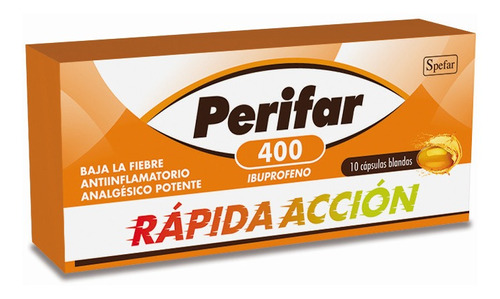 Perifar 400 10 Cápsulas Blandas