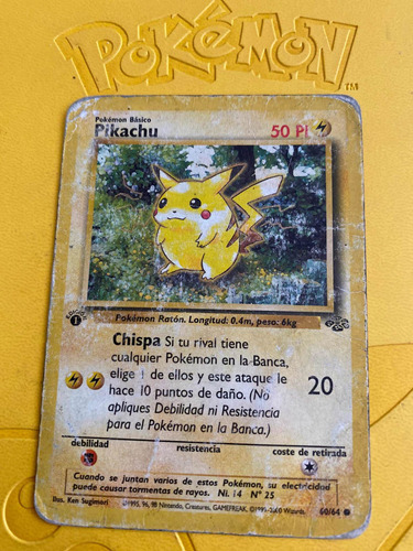 Juego De Mesa Cartas Pokemon Pikachu 1 Edición