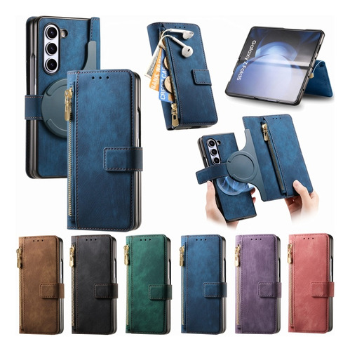 Capa Retro Com Zíper E Estilo Cool Para Samsung