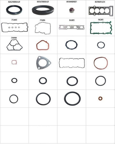 Jogo De Juntas Completo Do Motor Para Veiculo Fiat Doblo Mot