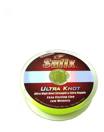 Tanza Nylon Sufix Ultra Knot 0,23mm X100m Pesca Baja Memoria