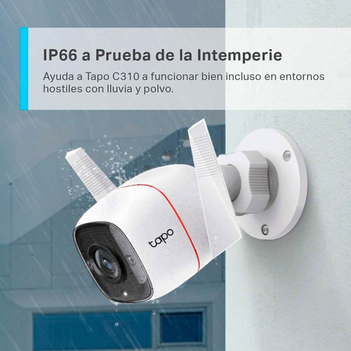 Tapo C310 Cámara De Seguridad Para Exteriores Wi-fi Audio