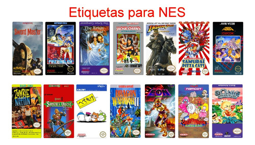 Pack De 3 Etiquetas Para Juegos: Nes Snes N64 Genesis R & H (Reacondicionado)