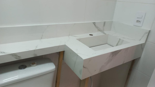 Bancada Em Porcelanato Branco 60x40 Pergunte Antes