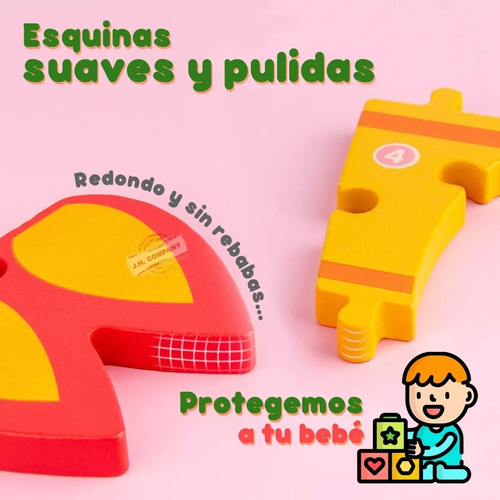 Imagen 9 de 9 de Rompecabezas Madera Para Niños Abecedario Figura Niña