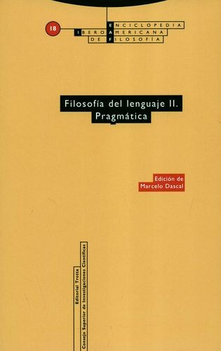Libro Filosofía Del Lenguaje Ii. Pragmática. Eiaf Vol.18