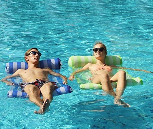 Hamaca Flotante Portátil Piscina Salón Inflable Agua Almohad