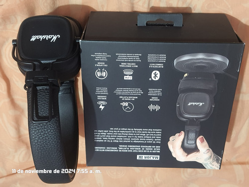 Auriculares Inalámbricos Marshall Bluetooth Major Iv Negro (Usado)