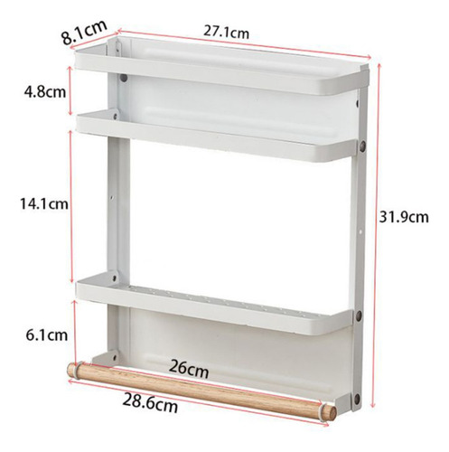 Estante Colgante Para Nevera B01pcs, Estante Para Especias,