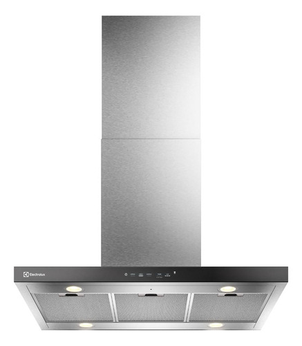 Coifa De Ilha Electrolux 90cm Experience Com Hob2hood Ce9if Cor Cinza 110v