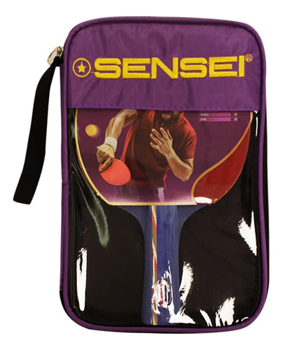 Paleta De Ping Pong Tenis De Mesa Sensei 6 Estrellas