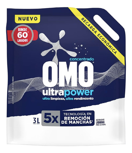 Omo Detergente Liquido Matic Doypack 3 L