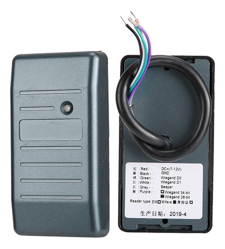 Lector De Tarjetas Wiegand 34, Control De Acceso Rfid De Seg